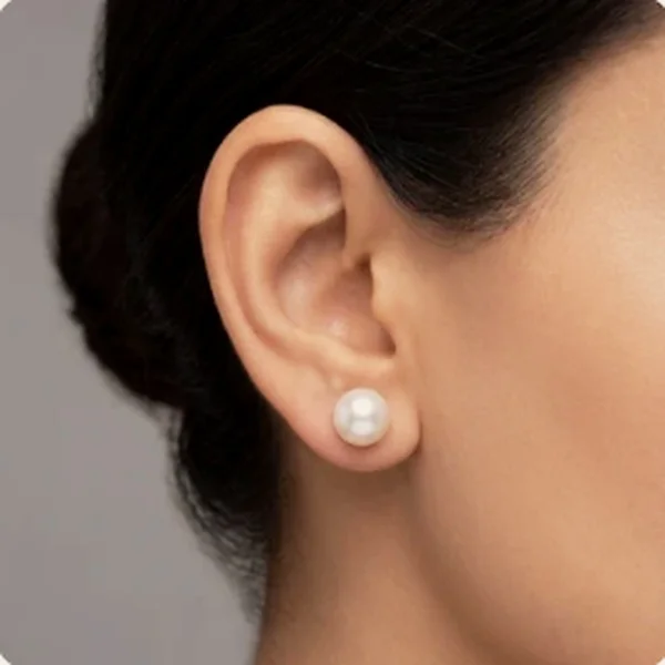 Pearl Drop 916 Gold Studs