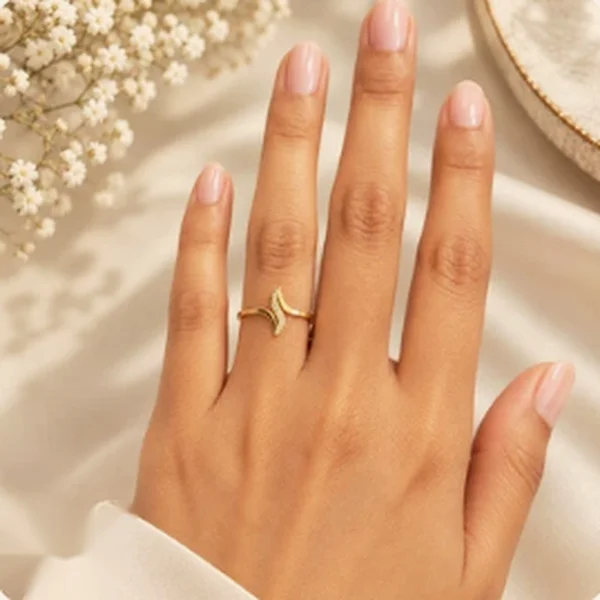 Verdant Pink Gem 925 Silver Ring